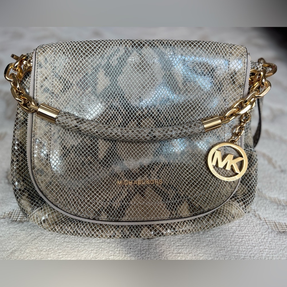 Michael Kors Python Crossbody Handbag - image 1